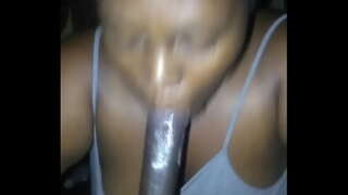 Bbw Ebony သေချာ deepthroat ၂ Cumshots