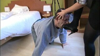 Nurse-teħid tagħha maskili skjavi lagħaq-takkuna għolja żraben